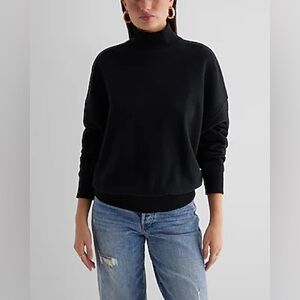 EXPRESS Black Turtleneck Sweatshirt